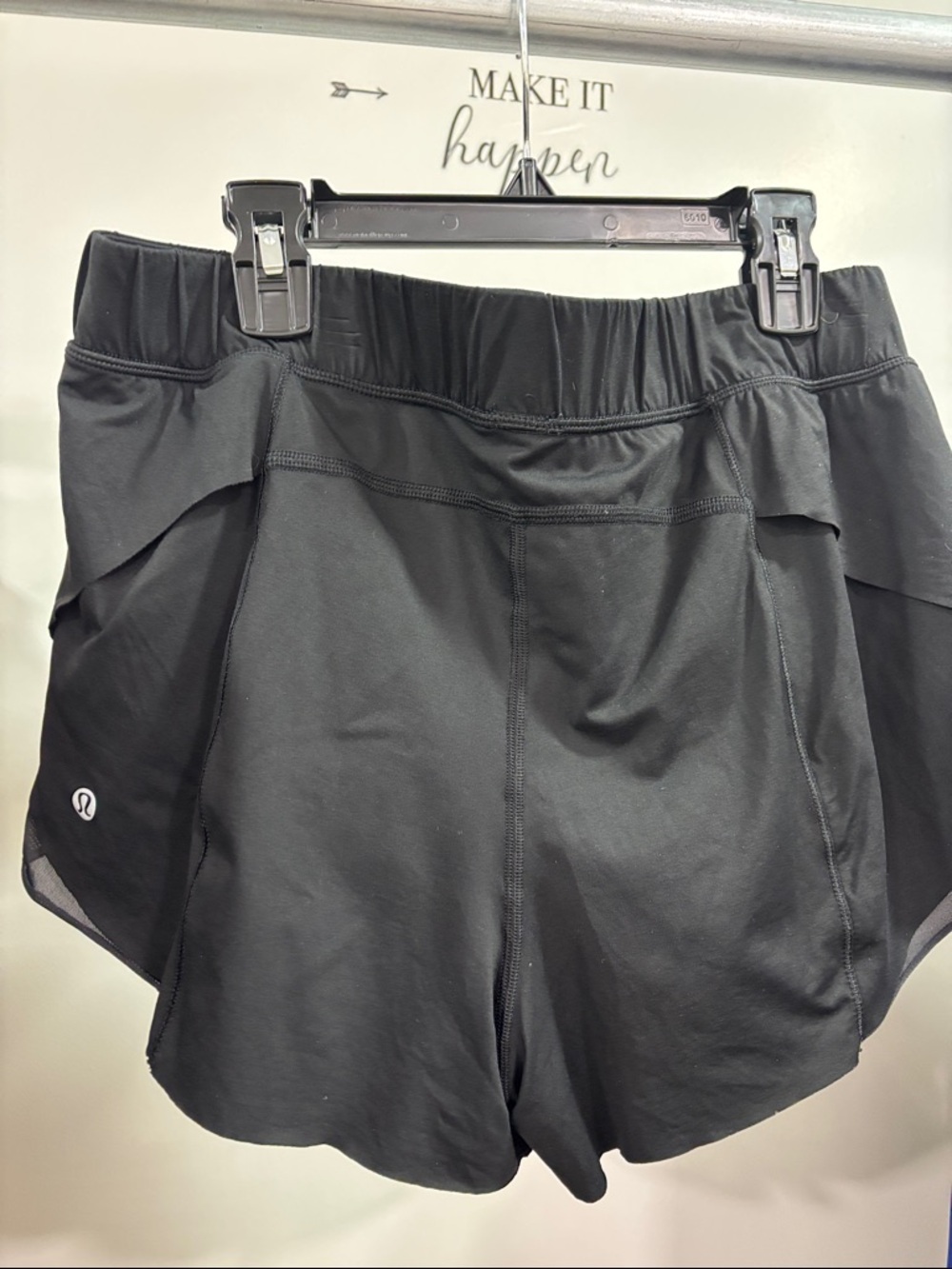 lululemon athletica Black Athletic Shorts with Built-In Liner